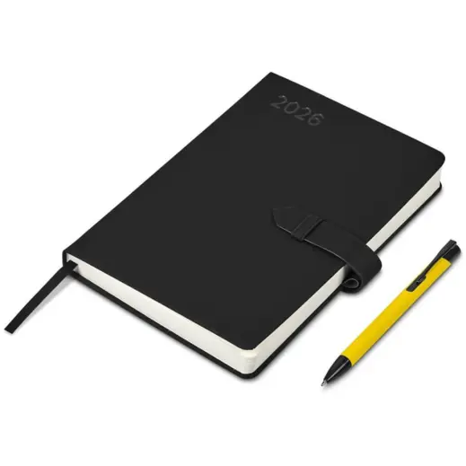 Altitude Enterprise A5 2026 Diary & Zeta Pen Set Yellow